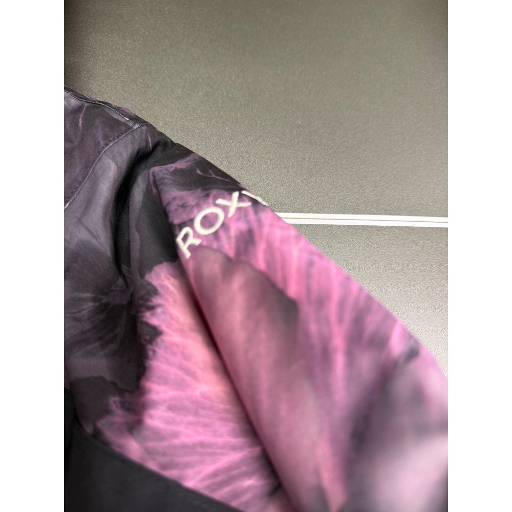 Roxy Girl American Pie Ski Jacket 10K DryFlight Purple Floral ERGTJ03163 Size 16 - Picture 10 of 14